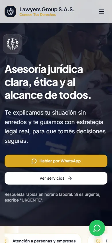 Lawyers Group en móvil