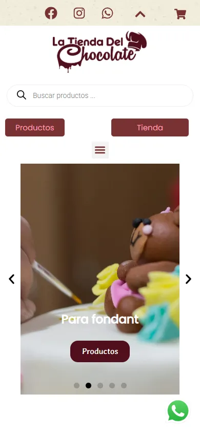 Tienda del Chocolate en móvil