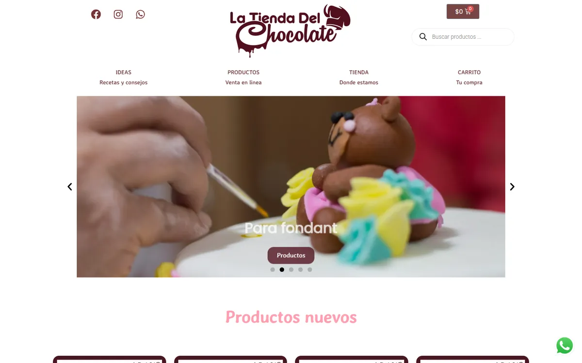 Proyecto Tienda del Chocolate: tienda online