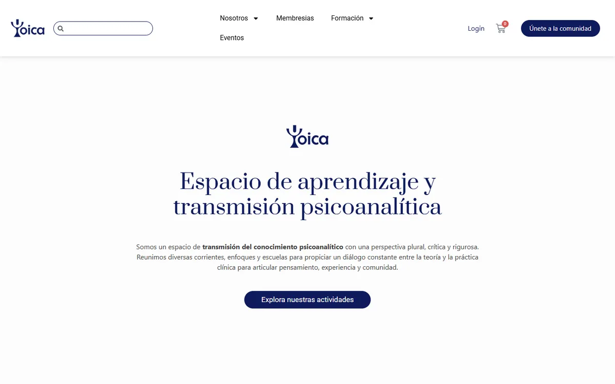 Proyecto Yoica: comunidad y membresías